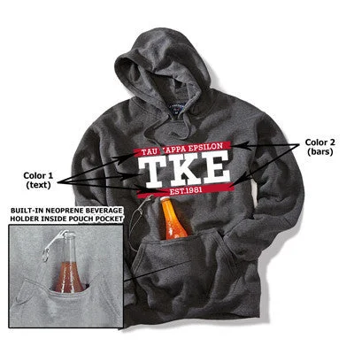 Women's Sweatshirts with Sporty Look -Greek Printed Tailgate Hooded Sweatshirt - JA8815 - CAD Women's Sweatshirts with Sporty Look -Greek Printed Tailgate Hooded Sweatshirt - JA8815 - CAD