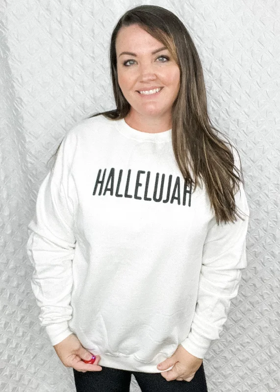 Women's Sweatshirts for Cozy Nights Out -Hallelujah sweatshirt