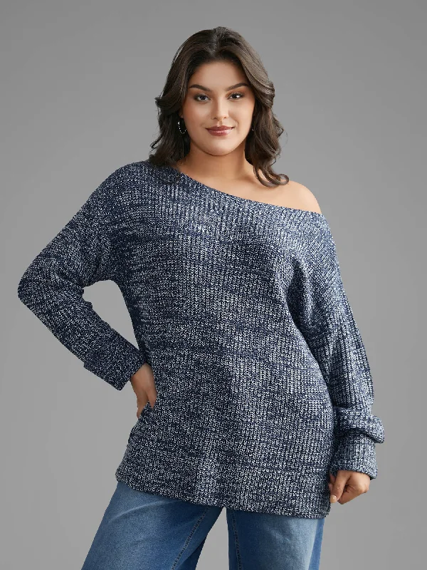 Women's Cardigan-Pullover Sweater Combo-Heather Boat Neck Drop Shoulder Sleeve Pullover Women's Cardigan-Pullover Sweater Combo-Heather Boat Neck Drop Shoulder Sleeve Pullover