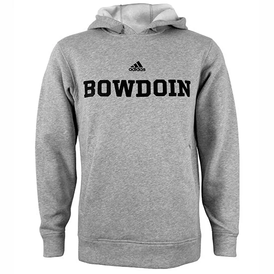 Women's Sweatshirts for Sleek and Warm Look -Heather Gray Bowdoin Hood from Adidas