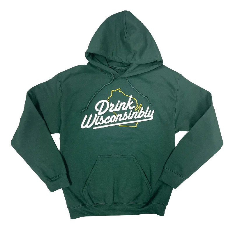 Women's Sweatshirts for Layering with Jackets -Heavy Blend Green Hoodie