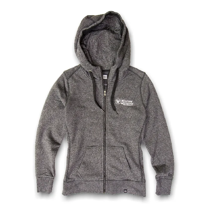 Women's Sweatshirts with Pockets for Convenience -Ladies French Terry Zip-Up Hoodie