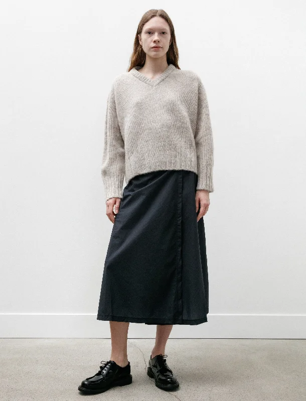 Women's Cozy Knit Pullover Sweater with Drop Shoulders-Queen of the Night Pullover Cosmic Latte