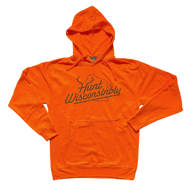 Women's Sweatshirts for After-Workout Comfort -Hunt Wisconsinbly Hoodie
