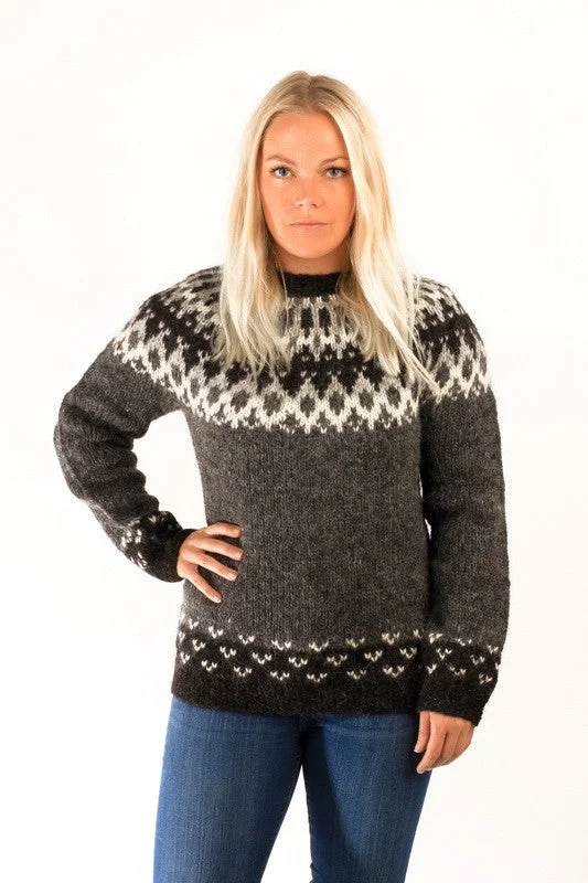 Women's Pullovers Sweater for Stylish Layers-Skipper Wool Pullover Grey