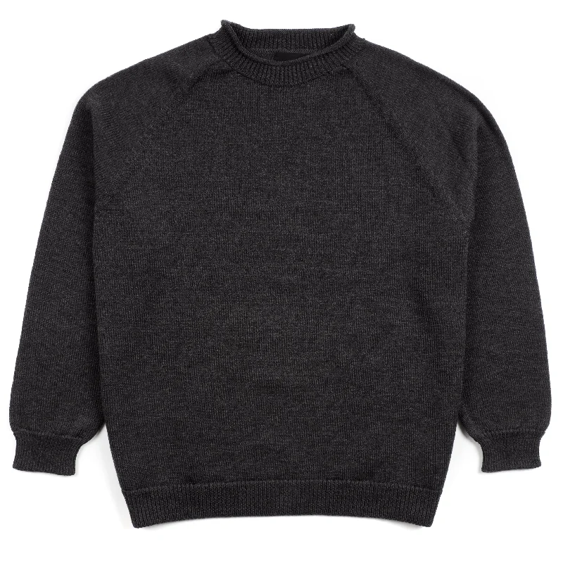 Women's Sweatshirts with Sporty Ribbed Details -In Situ - Heavyweight Crew - Ansa
