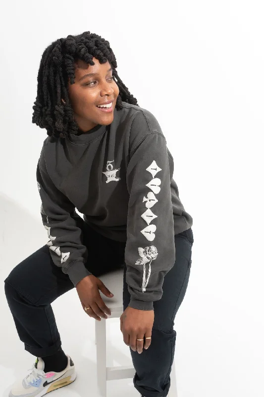 Women's Sweatshirts for Warming Up Before Exercise -INKED Crew Neck Sweatshirt