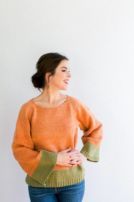 Women's Light Knit Pullovers Sweater-Isa Pullover in Organic Merino Wool