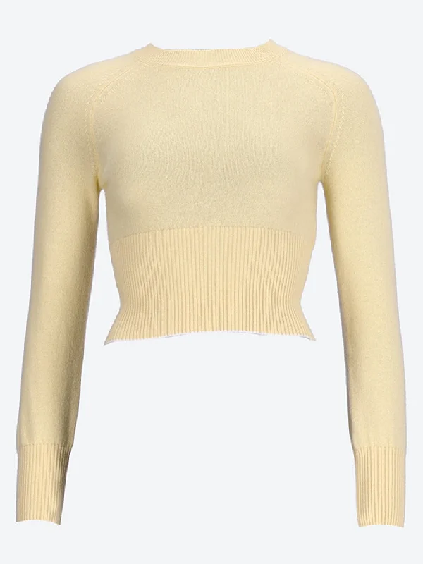 Knit Tops with Soft Texture-La maille soglia sweater