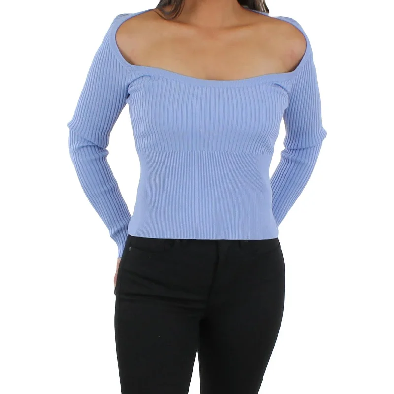 Women's Cashmere Knitwear Pullover Sweater-Jonathan Simkhai Womens Jayline Stretch Scoop Neck Pullover Sweater Women's Cashmere Knitwear Pullover Sweater-Jonathan Simkhai Womens Jayline Stretch Scoop Neck Pullover Sweater