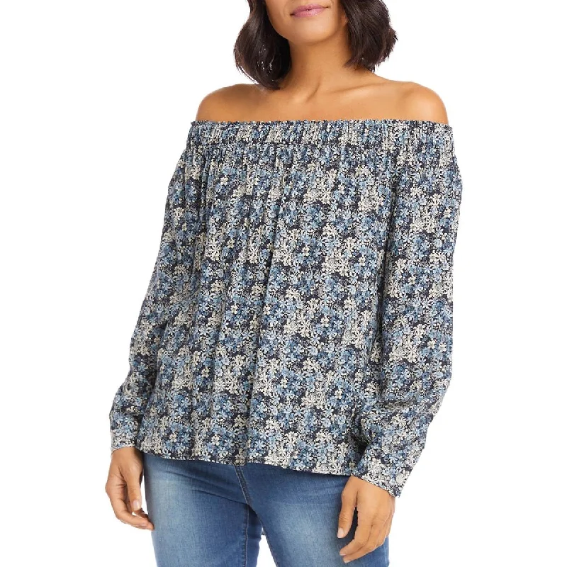 Women's Pullover for Casual Chic Look -Karen Kane Womens Floral Off The Shoulder Pullover Top Women's Pullover for Casual Chic Look -Karen Kane Womens Floral Off The Shoulder Pullover Top