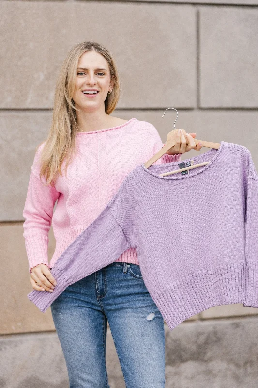 Women's Relaxed Wool Knit Pullovers Sweater-Kitty Pullover
