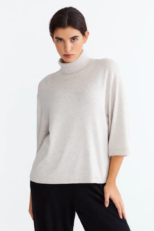 Knit Tops with Chevron Pattern-Knit Polo Sweater