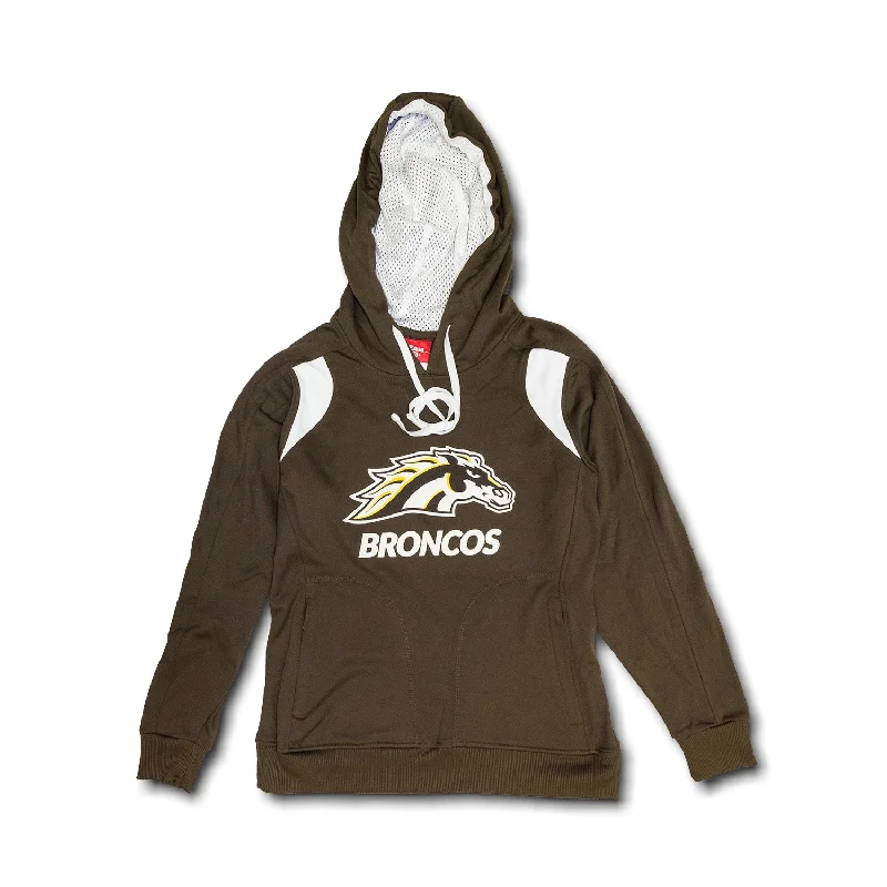Women's Sweatshirts for Post-Workout Cooldown -Ladies' Broncos Spirit Mark Performance Hoodie