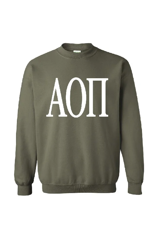 Women's Sweatshirts with Embroidered Logo -Large Letter Sweatshirt