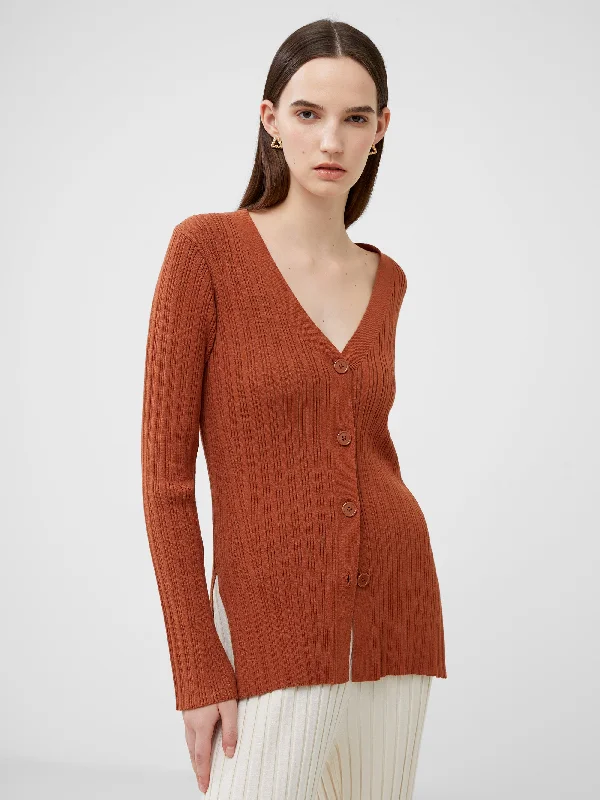 Knit Tops with Pockets-Leonora Recycled Cardigan