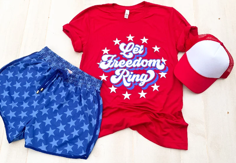 Women's Sweatshirts for Layering with T-shirts -Let Freedom Ring Adult Tee