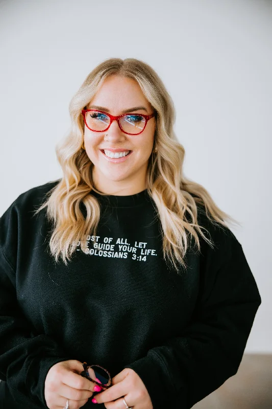 Women's Sweatshirts with Comfortable Neckline -Let Love Guide You Sweatshirt