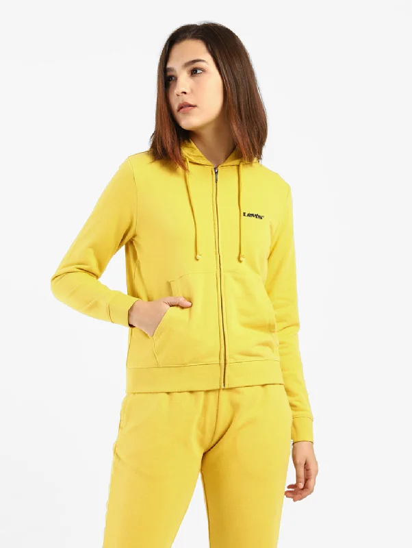 Women's Sweatshirts for Active Lifestyles -Women's Solid Hooded Sweatshirt