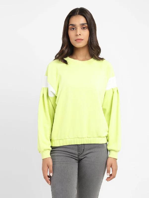 Women's Sweatshirts for Easy Weekend Style -Women's Colorblock Round Neck Sweatshirt
