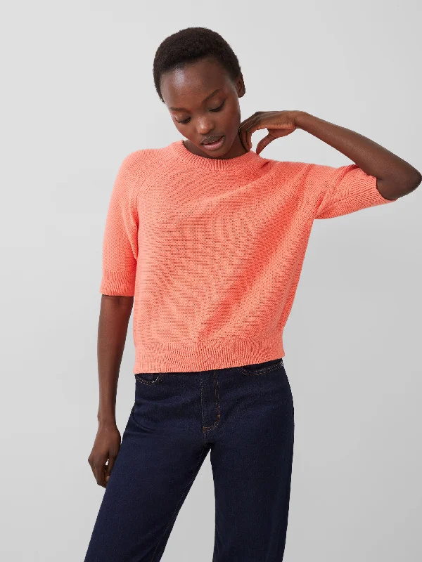 Fashionable Knit Tops for Women -Lily Mozart Short Sleeve Jumper