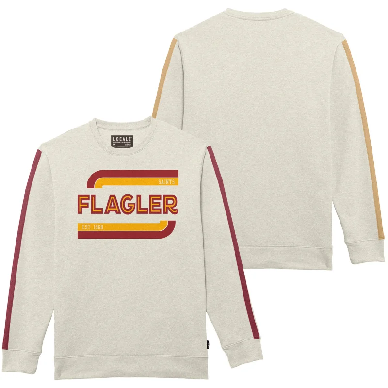 Women's Sweatshirts for Weekend Sports -Locale Chaser Flagler Striped Crew