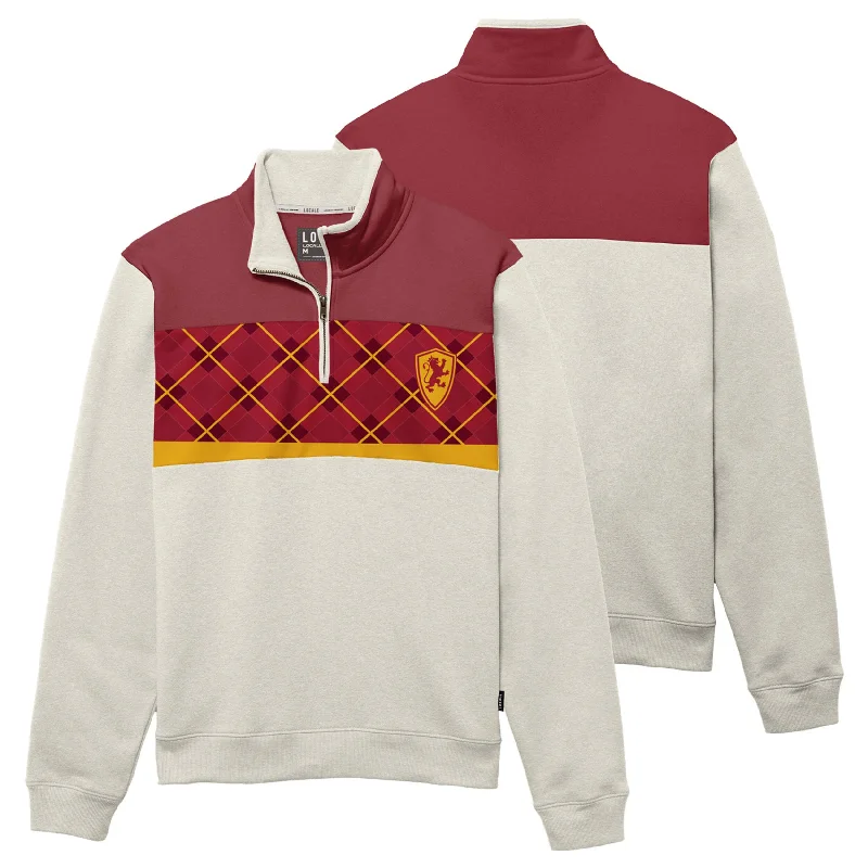 Women's Sweatshirts for Cozy Cafes -Locale Icon Colorblock Quarter Zip