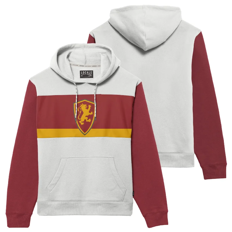 Women's Sweatshirts for Beach Trips -Locale Icon Colorblock Shield Hood