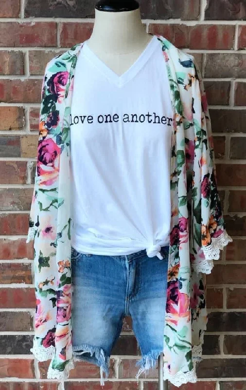 Women's Sweatshirts with Simple Branding -LOVE ONE ANOTHER