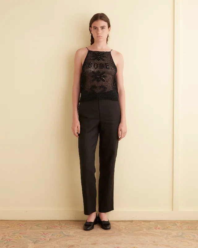 Lightweight Knit Tops-Mansfield Tank - Black
