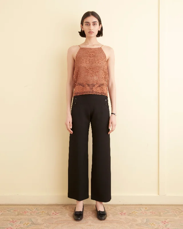 Women's Knit Sweater with Cozy Fit -Mansfield Tank - Brown