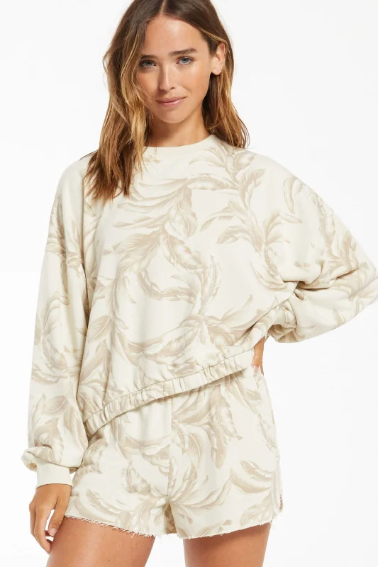 Women's Cozy Cashmere Pullovers Sweater-Mason Palm Pullover