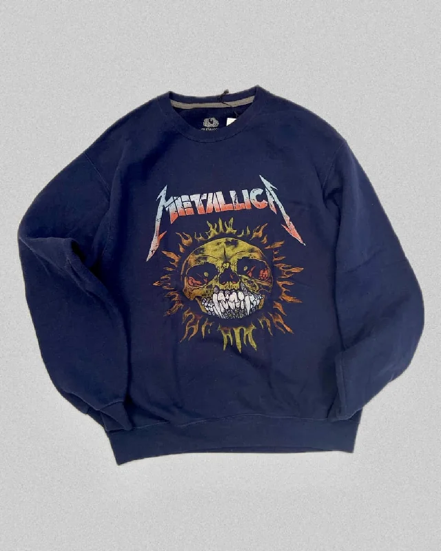 Women's Crewneck Sweatshirts for Comfort -Metallica Orion Sweatshirt Sz M