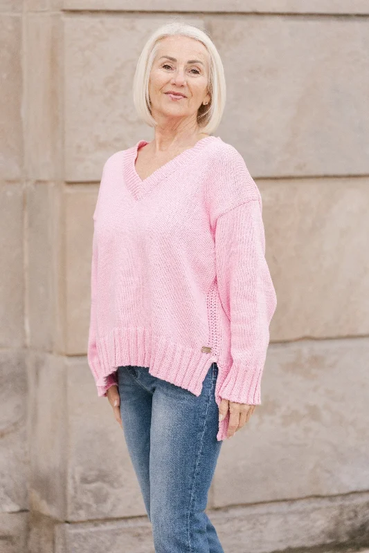 Women's Relaxed Knit Wool Pullover Sweater-Milan Pullover