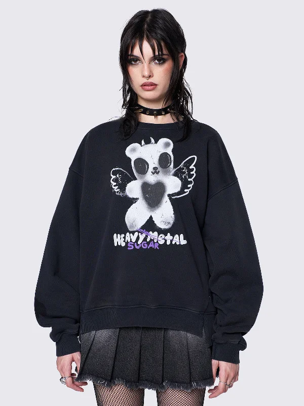 Women's Sweatshirts with Stand-Up Collar -Minga x Iscreamcolour Sweatshirt