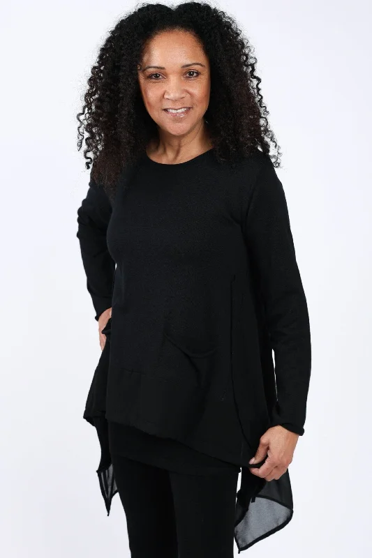 Women's Cozy Pullover Sweater for Cold Days-Minnie Pullover