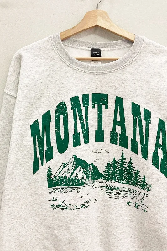 Women's Sweatshirts with Matching Bottoms -Montana Sweatshirt S-XL