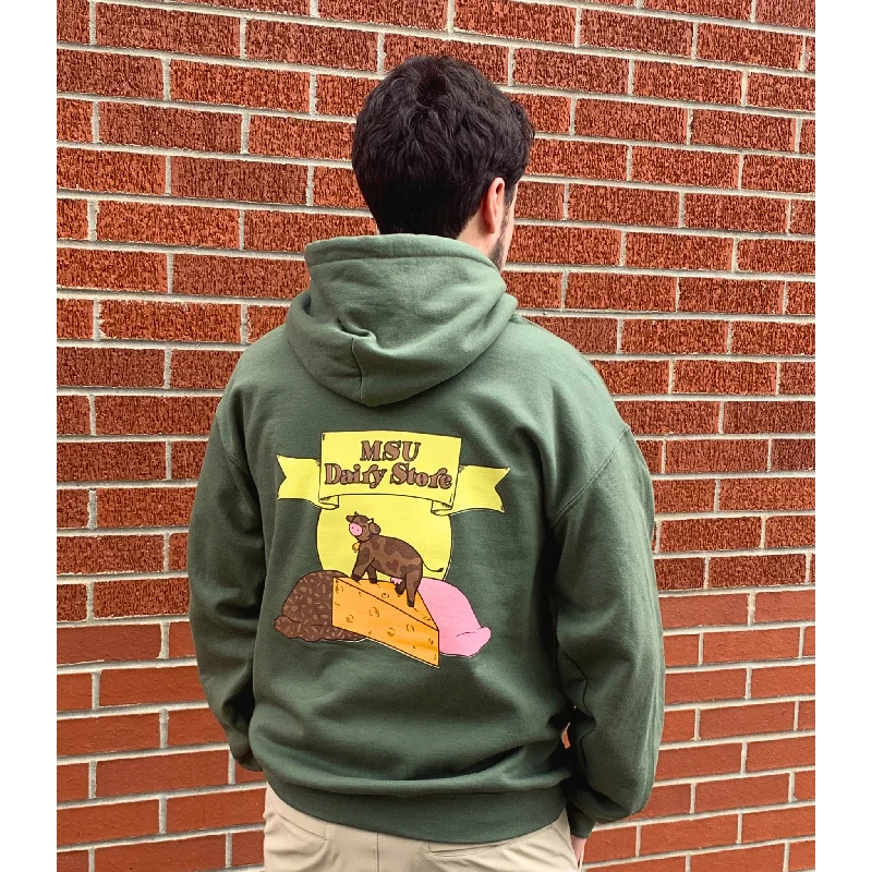 Women's Sweatshirts with Floral Embellishments -MSU Dairy Store Hoodie