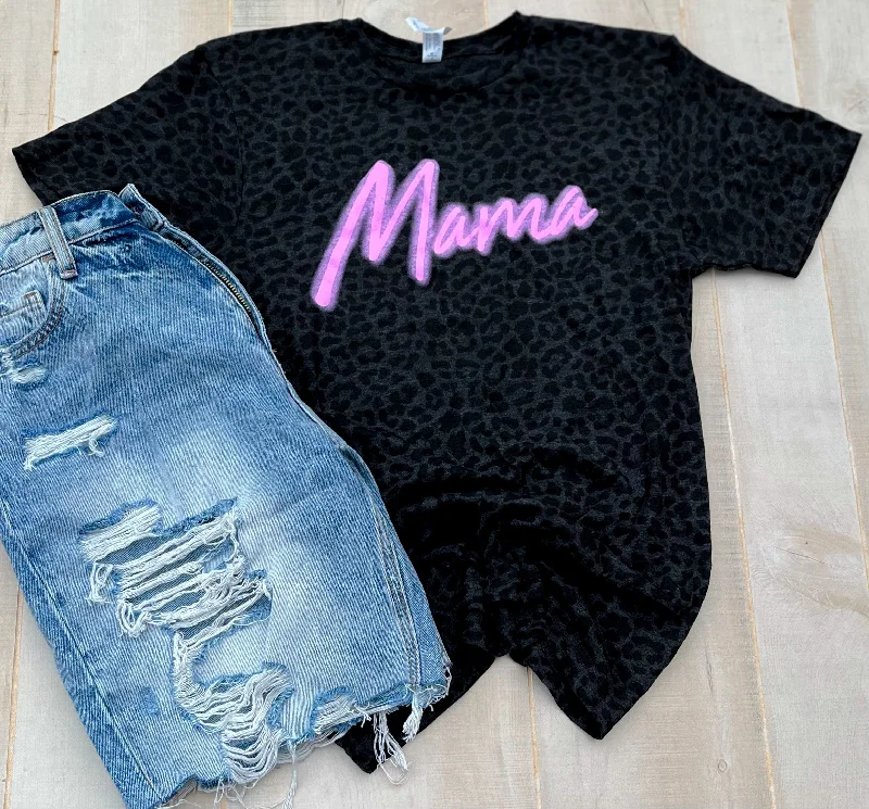 Women's Sweatshirts for Quick Outfits -Neon Light Mama Tee