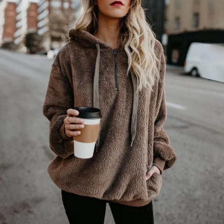 Women's Simple Knit Pullovers Sweater for Fall-New Arrival Fall 2022 Sherpa Pullover Heavyweight Blank Zip Up Women's Fleece Hoodies Women's Simple Knit Pullovers Sweater for Fall-New Arrival Fall 2022 Sherpa Pullover Heavyweight Blank Zip Up Women's Fleece Hoodies