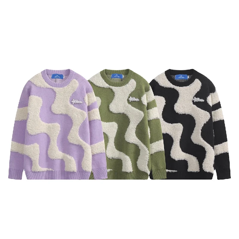 Women's Soft Wool Blend Pullover Sweater for Winter-New Sweater Colorful Mixed Colors College Style Top Loose Pullover Women's Soft Wool Blend Pullover Sweater for Winter-New Sweater Colorful Mixed Colors College Style Top Loose Pullover
