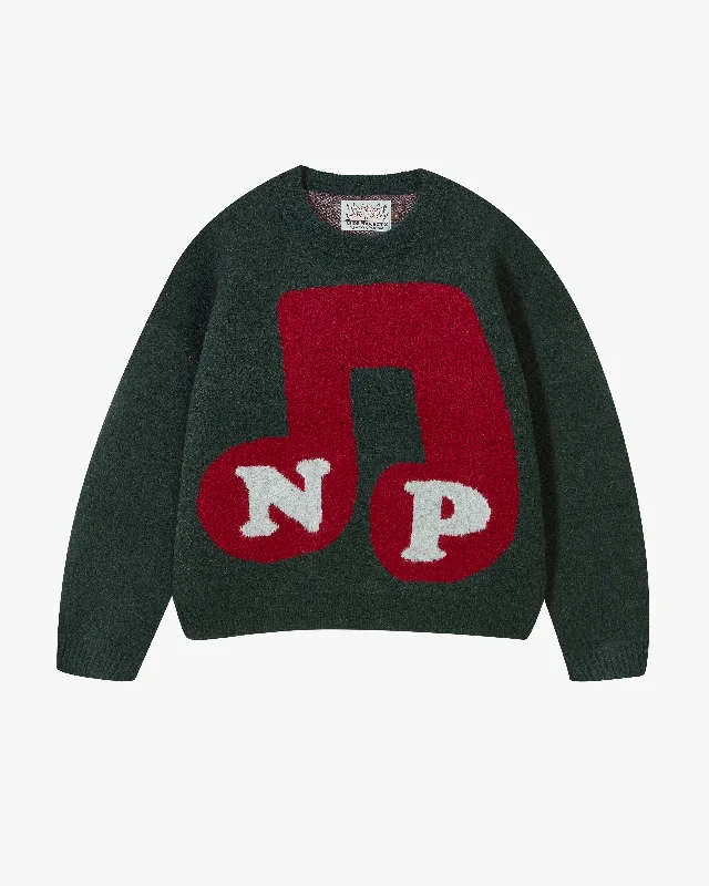 Women's Knit Sweater for Layering in Winter -NOTITA SWEATER GREEN