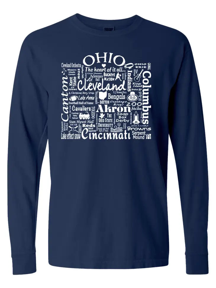 Women's Sweatshirts with Soft Inner Lining -Ohio Destination Unisex Tee- Where Life Takes You