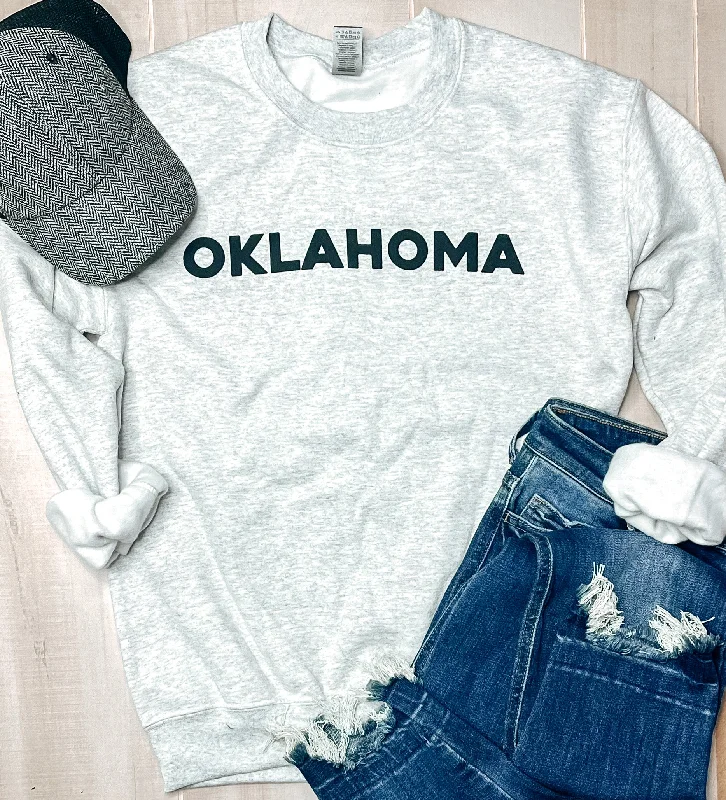 Women's Sweatshirts for Jogging -Oklahoma Ash Sweatshirt