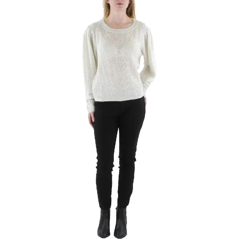 Women's Pullover Sweater with Simple Knit-Paige Womens Wool Blend Knit Pullover Sweater