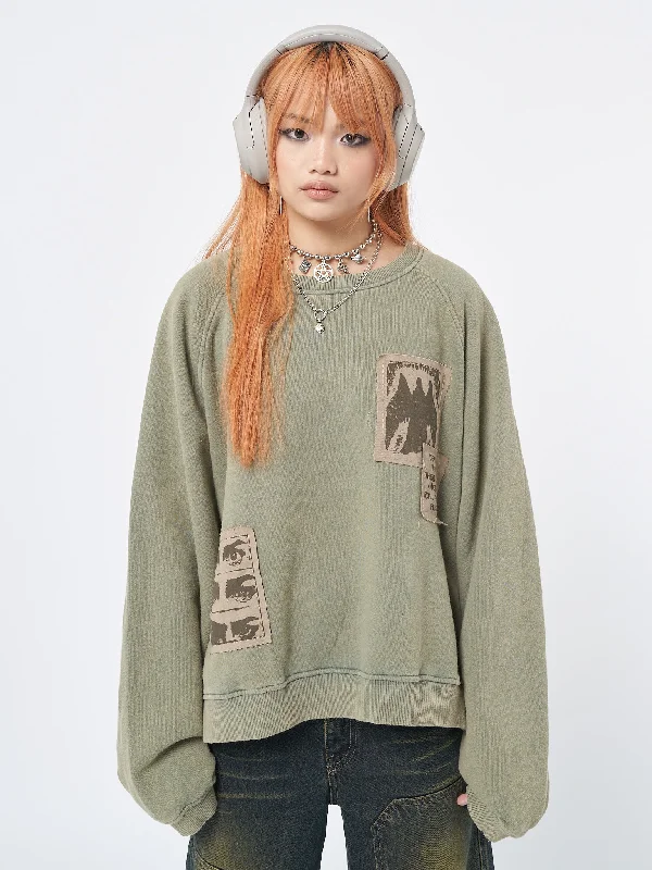 Women's Sweatshirts for Easy-to-Wear Layers -Patch Me Up Sweatshirt