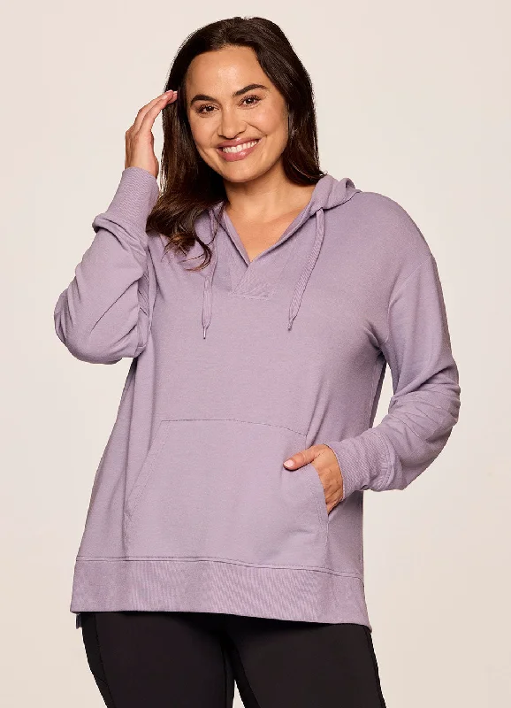 Women's Sweatshirts for After-School Outings -Plus Long Weekend Hoodie Tunic