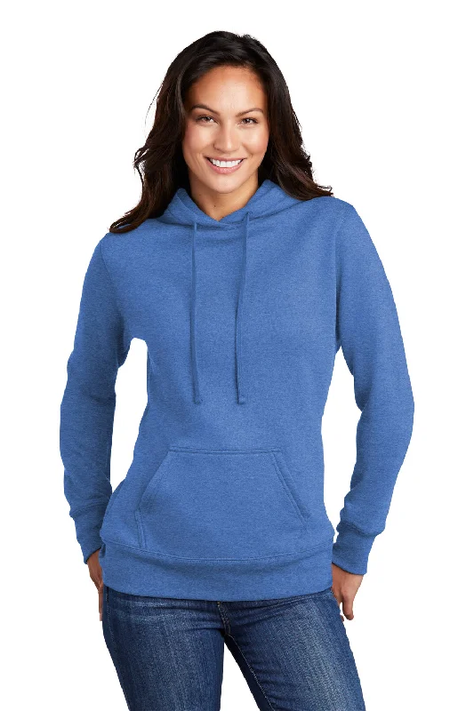 Women's Sweatshirts with Versatile Fit -Port & Company Womens Core Fleece Hooded Sweatshirt Hoodie - Heather Royal Blue Women's Sweatshirts with Versatile Fit -Port & Company Womens Core Fleece Hooded Sweatshirt Hoodie - Heather Royal Blue