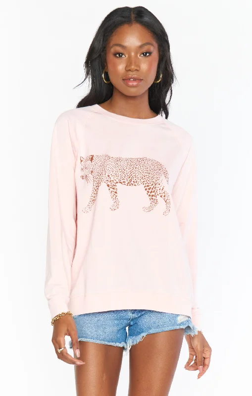 Women's Pullovers Sweater for Effortless Style-Posie Pullover ~ Jungle Leopard Graphic Women's Pullovers Sweater for Effortless Style-Posie Pullover ~ Jungle Leopard Graphic