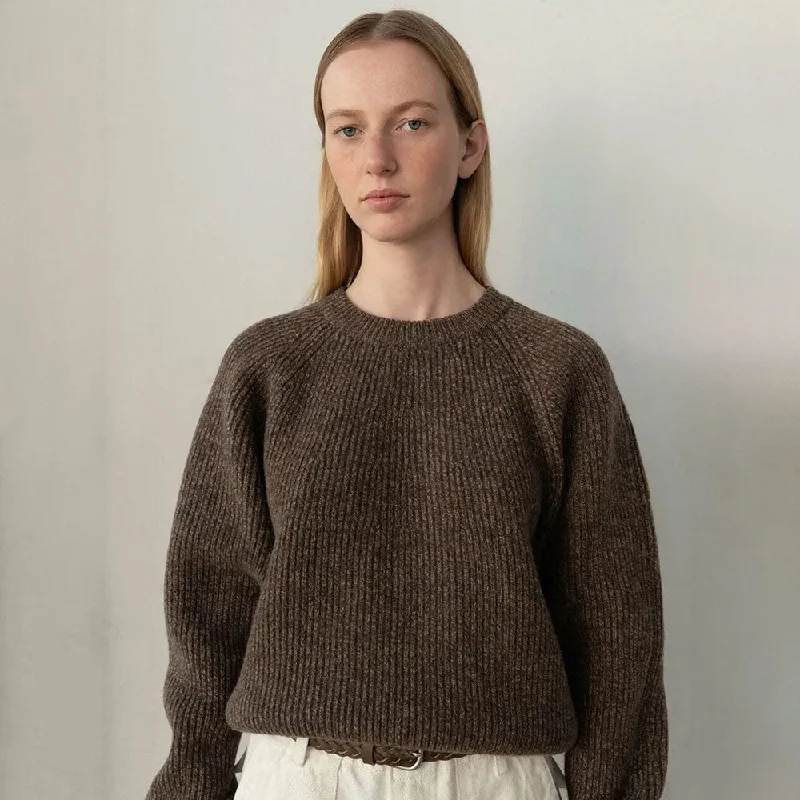 Women's Cozy Pullovers Sweater-Preppy Crew Neck Long Sleeve Winter Brioche Knit Pullover Wool Sweater Women's Cozy Pullovers Sweater-Preppy Crew Neck Long Sleeve Winter Brioche Knit Pullover Wool Sweater